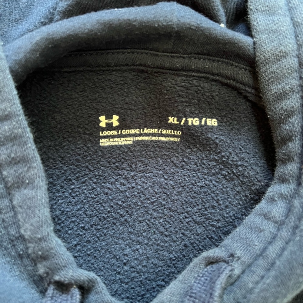 Under Armour Blue Pullover Hoodie Sweatshirt - Picture 2 of 2